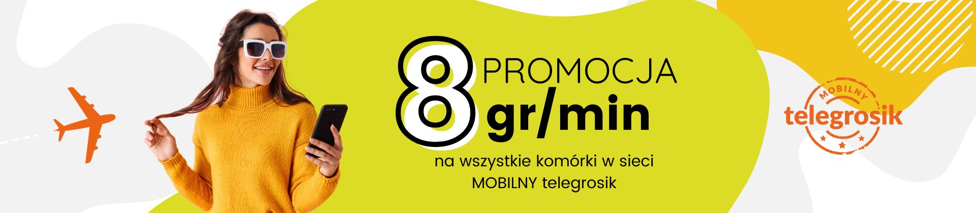 8 groszy na komórki w MOBILNY telegrosik