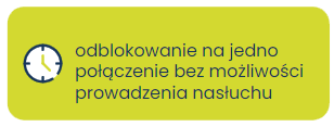 odblokowanie na jedno połączenie